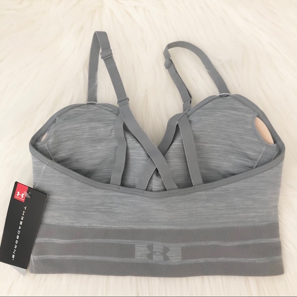 Under Armour Seamless Longline Sport Bra - NEW - Picture 5 of 9